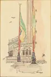 Flags by Hattie Saussy, Watercolor, sold Feb 2024