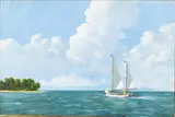 Rounding the Point by Ray Ellis, 2013, Oil on Linen, sold Feb 2024