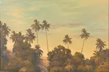 Overlooking Turquoise Bay by Daryl Millard, Oil on Canvas, sold Feb 2024