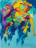 Jazz by LeRoy Neiman, Serigraph, sold Feb 2024