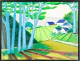Le Hameau by Christian Cesari, 2015, Oil on Canvas, offered Feb 2024