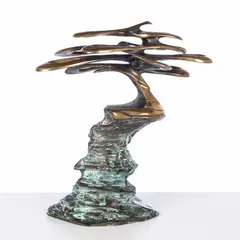 Pebble Beach, 1986 by Bob Bennett, 2003, Bronze, sold Feb 2024