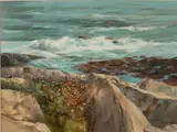 Seascape by Fred MacNeill, Oil on Board, sold Feb 2024