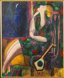 Eclipse by Linda Le Kinff, Oil on Board, sold Feb 2024