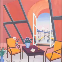 Mansarde a Montmartre by Fanch Ledan, 2009, Acrylic on Canvas, sold Feb 2024