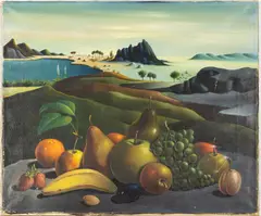 Paysage by Georges Spiro, 1954, Oil on Canvas, sold Feb 2024