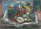 Still Life with Fruit by Otto Botto, Gouache, offered Feb 2024