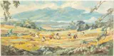 Landscape with Workers by Ernest Dezentjé, Oil on Canvas, offered Feb 2024