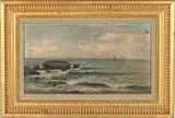 Grape Vine Cove, Gloucester, MA by George Waters, Oil on Paper on Canvas, sold Feb 2024