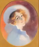 Columbine by René Péan, Pastel, offered Feb 2024