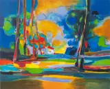 Le Maison Dans La Clairiere by Marcel Mouly, Lithograph, sold Feb 2024