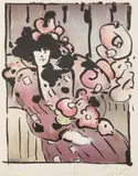 Milton & Sorrine by Peter Max, 1982, Lithograph, sold Feb 2024