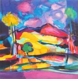 La Montagne Rose by Marcel Mouly, Lithograph, sold Feb 2024