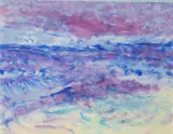 Abstract Seascape by E.A. Ferner, 1985, Gouache on Paper, sold Feb 2024