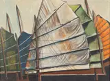 Sails by Maryann Matlock, Oil on Canvas, sold Feb 2024