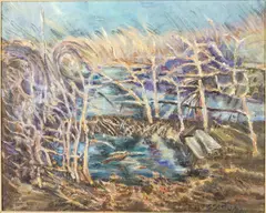 Dancing Trees by George Scott, 1999, Oil on Canvas, sold Feb 2024