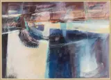 Abstract by Eva Carter, Mixed Media on Paper, sold Feb 2024