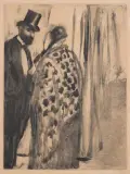 Conversation : Ludovic Halévy et Madame Cardinal by Edgar Degas, Monotype Tirage posthume, sold Oct 2026