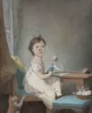 (actif à la fin du XVIIIe siècle et début du XIXe siècle) La lettre de la poupée by Frédéric Dubois, Aquarelle gouachée sur traits de crayon noir Signé et daté en bas à droite de « 1807 » (so, sold Oct 2026