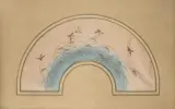 Les oiseaux by Henry Guérard, Aquarelle gouachée sur soie en forme d’éventail, sold Oct 2026