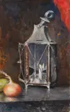 Nature morte : Lanterne, Étampes by Narcisse Berchère, Aquarelle, sold Oct 2026