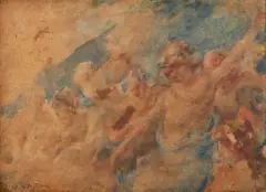 Scène animée by Gabriel Griffon, Aquarelle, sold Oct 2026