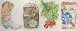 American Predella #2 by Don Nice, 1975, Aquarelle, sold Oct 2026