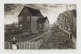 Gram Glover’s House on Bragg’s Island by David Blackwood, 1982, etching and aquatint on paper, sold Aug 2026