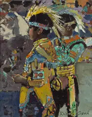 Two Young Crows by Robert Genn, oil on canvas on board, sold Aug 2026