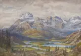 Mountain Landscape by Thomas Mower Martin, gouache and watercolour on paper, sold Aug 2026