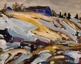 Hauteur de Baie-St-Paul by René Jean Richard, oil on board, sold Aug 2026
