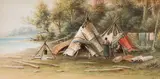 Indian Ecampment by Frederick Arthur Verner, 1900, watercolour and graphite on paper, sold Aug 2026