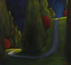 Steep Path Study by Ross Penhall, oil on canvas, sold Jul 2026