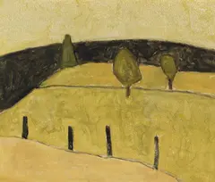 Durham by Barker Fairley, 1980, oil on board, sold Jul 2026