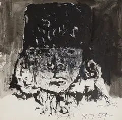Rembrandt's Son Titus as He Would Have Looked Had He Lived to be Eighty by Harold Town, 1959, pen and ink on paper, sold Jul 2026