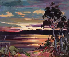 Barre du jour by Bruno Cote, oil on board, sold Jul 2026