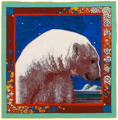 Polar Bear by Frank Hans Johnston, tempera on board, sold Jul 2026