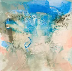 Untitled by Tom Hodgson, mixed media on canvas, sold Jun 2026
