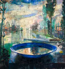 Nocturne by Tom Hopkins, 2000, oil on canvas, sold Jun 2026