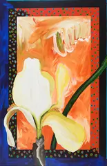 Iris / Vaughn by Leslie Donald Poole, acrylic on paper, sold Jun 2026