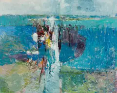 Untitled by Gordon A. Smith, oil on canvas, sold Jun 2026