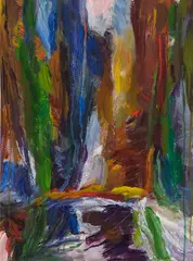 Red Cedar by Gordon A. Smith, 1989, acrylic on paper, sold Jun 2026