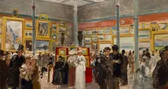 Opening of the Ontario Society of Artists by Frederic Marlett Bell-Smith, oil on board, sold Jun 2026