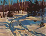 Road Near Tip Top - Gatineau Highway by Maurice Hall Haycock, 1951, oil on board, sold Jun 2026