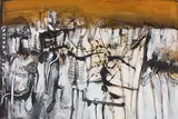 Autumn Tokens by Jack Shadbolt, 1962, acrylic on board, sold Jun 2026