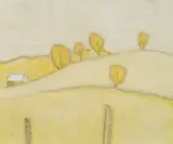 Tiny Barn by Barker Fairley, oil on board, sold Jun 2026