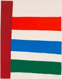 Stripes to the Right by Jack Bush, 1965, silkscreen on paper, sold Jun 2026