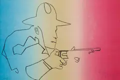 Cowboy by Harold Town, 1970, lithograph on paper, sold Jun 2026
