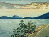 Evening, Howe Sound by Donald M. Flather, 1970, oil on board, sold Jun 2026