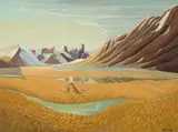 Snowy Owl Valley by Donald M. Flather, 1981, oil on canvas on board, sold Jun 2026